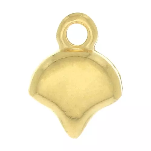 Cymbal - Terminale per Ginko Duo 10x7.5 mm Kastro Dorato con oro fino x1