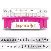 Set di punzoni ImpressArt - 3mm  Alfabeto in minuscolo BRIDGETTE x33