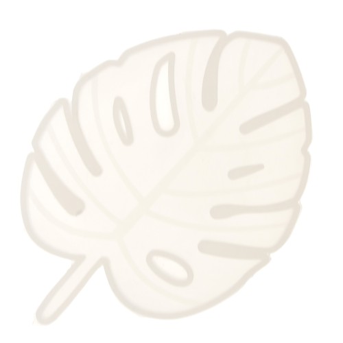 Stampo silicone per fare un foglio di filodendro in resina 12x8 cm x1