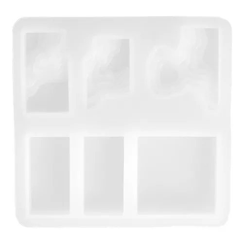 Stampo silicone per fare delle forme geometriche piatte e rilievo in resina 8x8cm