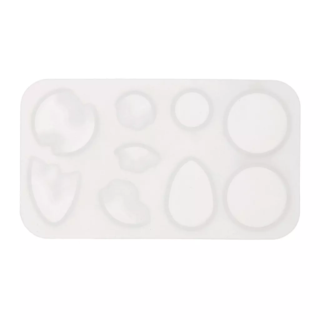 Stampo In Silicone Trasparente Per Cabochon, Pietre E Gemme – Set Da 5 Forme Varie Per Resina, Fondente E Gioielli (resistente Da -40° A 220°C)
