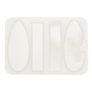 Stampo silicone per fare goccia e rettangolo piatto & rilievo in resina 10x7cm x1|raw }}