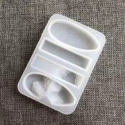 Stampo silicone per fare goccia e rettangolo piatto & rilievo in resina 10x7cm x1