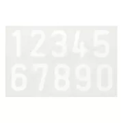 Stampo silicone per fare delle cifra in resina 8x5 cm x1