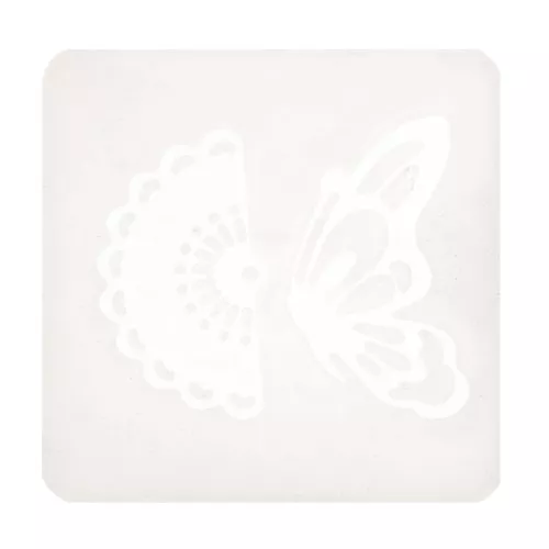 Stampo silicone per fare 1 farfalla e 1 pendente mezzo cerchio 5x5 cm x1
