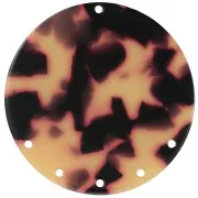 Pendente - chandelier 43 mm in acetato - Tartaruga - Marrone - Nero x1