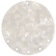 Pendente - chandelier 43 mm in acetato - Tartaruga - Bianco madreperla x1