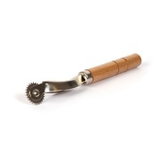 Rotella per segnare e forare il cuoio 15cm - manico in legno x1