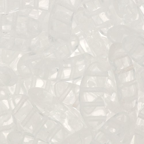 Perline in vetro QuadBow Bead 6x15 mm - Crystal x10