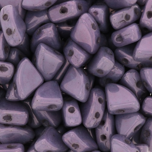 Perline in vetro PieDuo Bead 6x8 mm - Opaque Luster Amethystx30