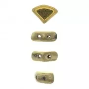 Perline in vetro PieDuo Bead 6x8 mm - Dark Bronze x30