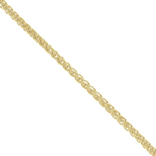 Catena maglia corda 4.3 mm - Placcato Oro 3 micron x20cm