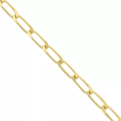 Catena a maglia cavallo 4 faccie 5.6 mm - Placcato Oro 3 micron x20cm