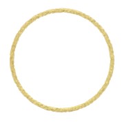 Anneau de montage et tissage rond diamanté 15 mm - Dorato con oro fino x1|raw }}