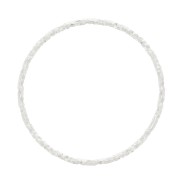 Anneau de montage et tissage rond diamanté 15 mm - Argentato x1|raw }}