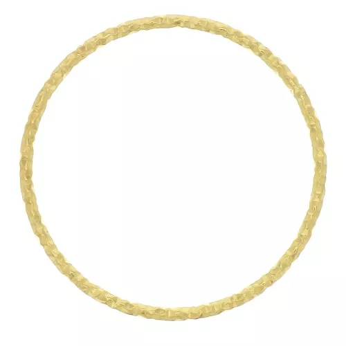 Anello di montaggio e tessitura tondo diamantato 20.5 mm - Dorato con oro fino x1