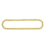 Anello di montaggio e tessitura arrotondato diamantato22x5mm Dorato con oro finox1