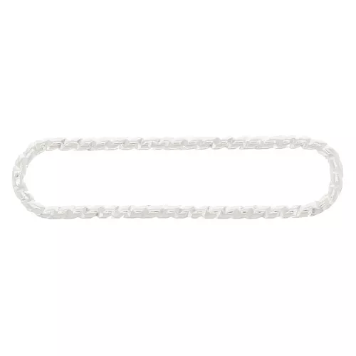 Anello di montaggio e tessitura arrotondato diamantato 22x5 mm - Argentato x1