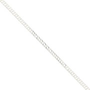 Catena a maglia doppia Rombo limata 3.3mm in Argentoo 925 x cm.50|raw }}