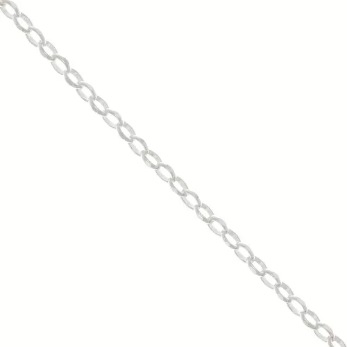 Catena a maglia jaseron 3.6mm in Argentoo 925 x cm.50