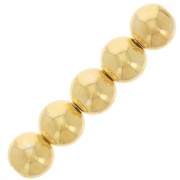 Perla rotonda da 4 mm - Argento 925 Dorato x25