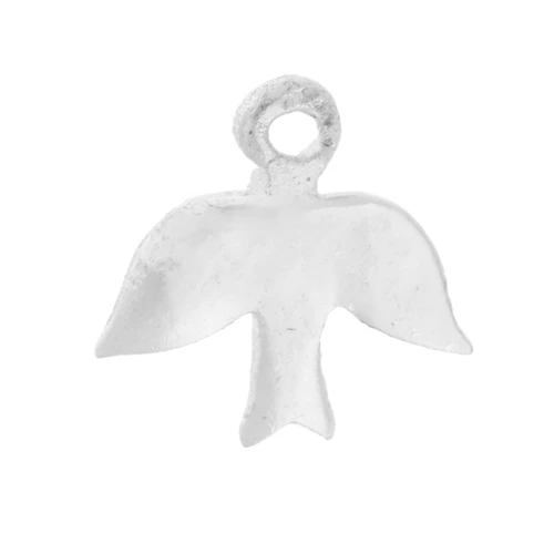 Ciondolo a forma di uccello 8 mm - Argento 925 x1