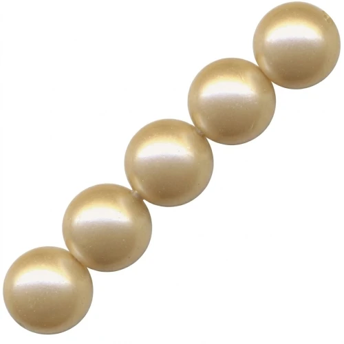 Perline PureCrystal 5810 mm. 10 Vintage Gold Pearl x5