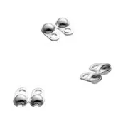 Coprinodi 2 mm con anello chiuso - Argento 925 x10