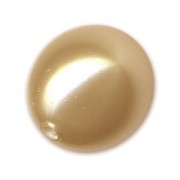 Perlina PureCrystal mezza forata 5818 mm. 8 Vintage Gold Pearl x1|raw }}