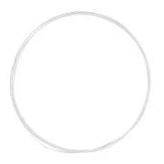 Filo duro - perlato 0.9 mm Argento 925 x1m