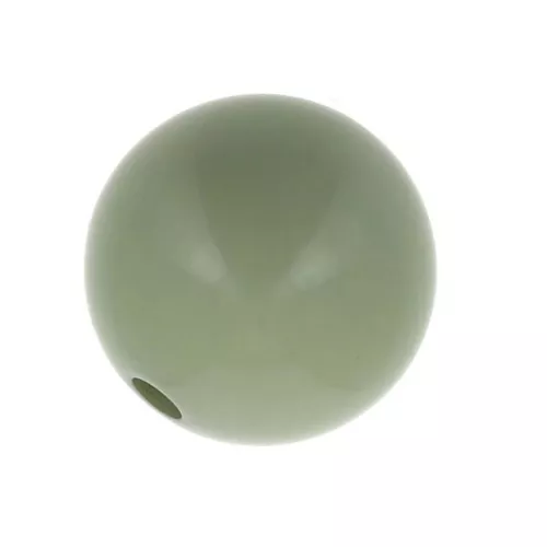 Perla in resina Opaca 4 mm - Grigioverde x15