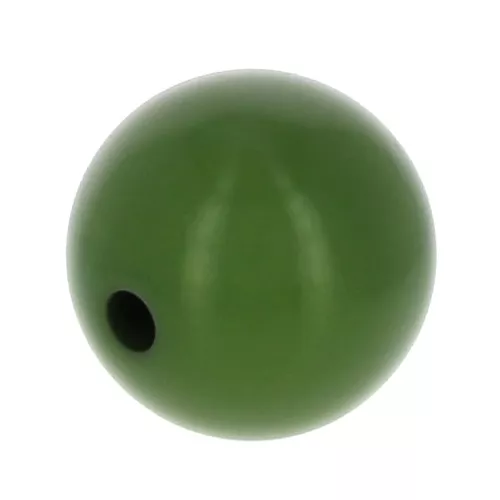 Perla in resina Opaca 4 mm -Oliva x15