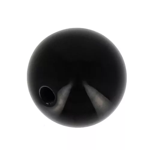 Perla in resina Opaca 4 mm -Nero x15