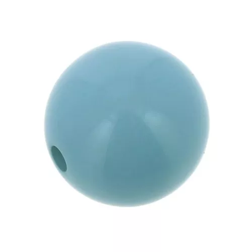 Perla in resina Opaca 4 mm -Blu x15