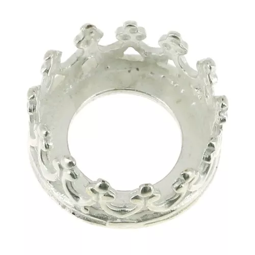 Castone tondo - Corona - per cabochon 8 mm - Argento 925 x1