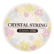 Filo elastico silicone trasparente mm. 0.50 x20m