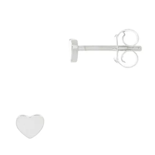 Orecchini a perno cuore 4 mm - Argento 925 x2