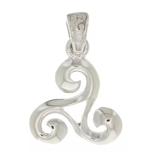 Pendente Triskel 15x13 mm con anello chiuso - Argento 925 x1