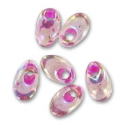 Long Magatama Miyuki mm.4x7 LMA-2170 - Smoky Amet. AB Fuchsia Lined x 10g