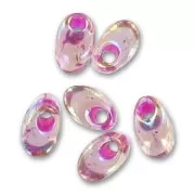 Long Magatama Miyuki mm.4x7 LMA-2170 - Smoky Amet. AB Fuchsia Lined x 10g
