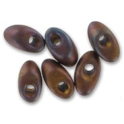 Long Magatama Miyuki mm.4x7 LMA-2005- Mat Met Dark Rasp. Iris x 10g