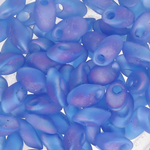 Long Magatama Miyuki mm.4x7 LMA-150FR - Mat Tr Sapphire AB x 10g