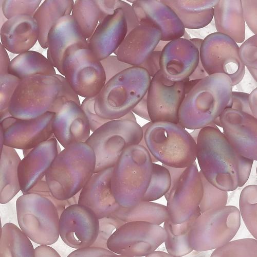 Long Magatama Miyuki mm.4x7 LMA-142FR - Mat Tr Smoky Amet AB x 10g