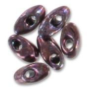 Magatama lungo Miyuki 4x7 mm LMA-460 - Dark Raspberry Metallic x10 g