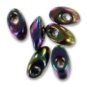 Long Magatama Miyuki mm.4x7 LMA-454 - Met Dark Plum Iris x8g