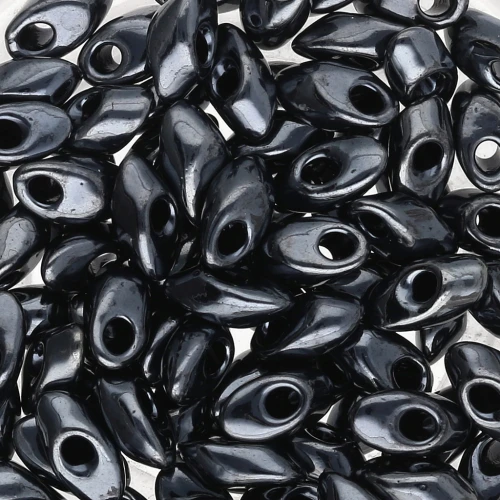 Long Magatama Miyuki mm.4x7 LMA-451 - Gunmetal x 10g