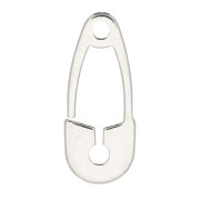 Ciondolo spilla da balia 16x6.5 mm in Argento 925 x1