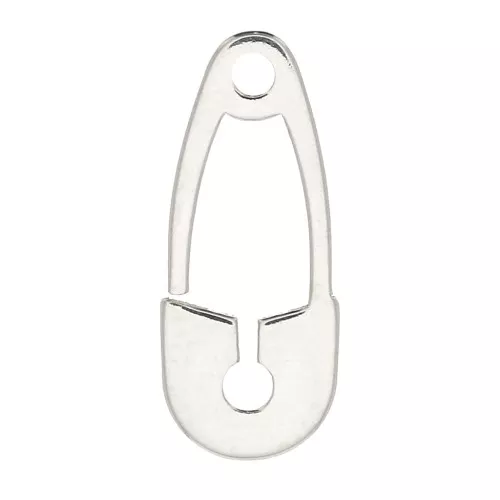 Ciondolo spilla da balia 16x6.5 mm in Argento 925 x1