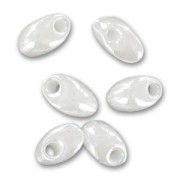 Long Magatama Miyuki mm.4x7 LMA-420 - White Pearl Ceylon x 10g