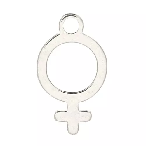 Ciondolo simbolo femminile 10.5x6 mm in Argento 925 x1